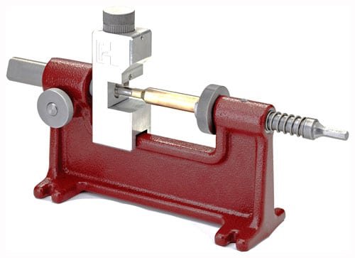 Durable red bullet puller for efficient ammunition reloading and disassembly, perfect for firearms enthusiasts.