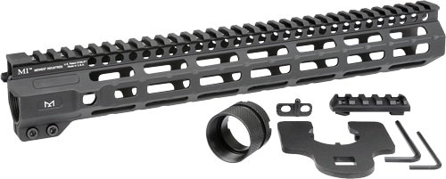 Lightweight tactical handguard with Picatinny rail for versatile rifle upgrades and easy installation.
