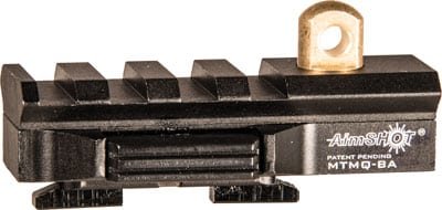 Durable tactical aluminum rail for firearms, designed for versatile attachment of accessories.