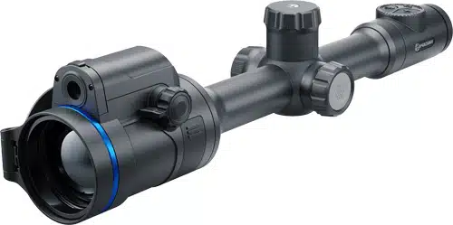 Precision Black Riflescope PL76572 for tactical shooting, with adjustable turrets and superior light transmission.