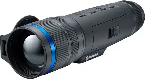 Sleek black spotting scope with large lens, zoom features, and ergonomic design for outdoor adventures.
