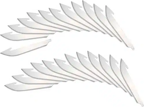 Precision razor blades, 20-pack, ideal for crafting, detailed cutting, and utility tasks.