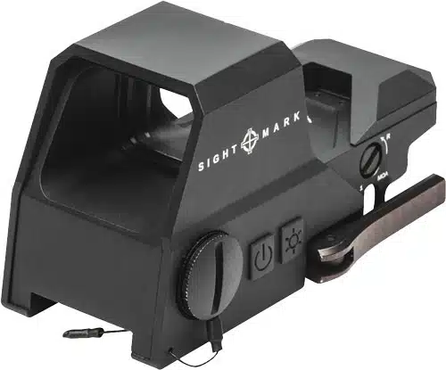 Compact Tactical Red Dot Sight SM26031: Durable, illuminated reticle for rapid target acquisition.