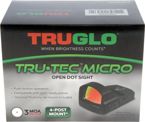 TruGlo Tru-Tec Micro Dot Sight: 3 MOA precision, easy 4-post mount, exceptional visibility.