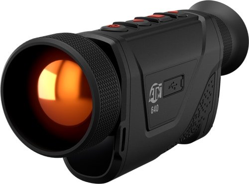 Compact thermal monocular for enhanced night vision in hunting, wildlife observation, and security applications.