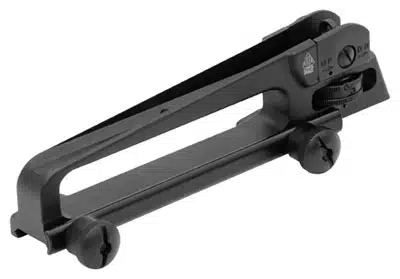 Precision Matte Black Rear Sight TLURS001 for Accurate Shooting and Easy Adjustments.
