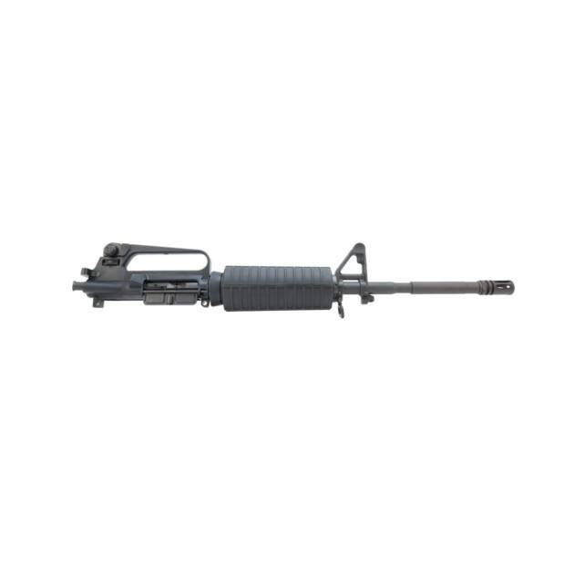 AR-style rifle upper assembly with versatile design, ergonomic handguard, and integrated sight system.