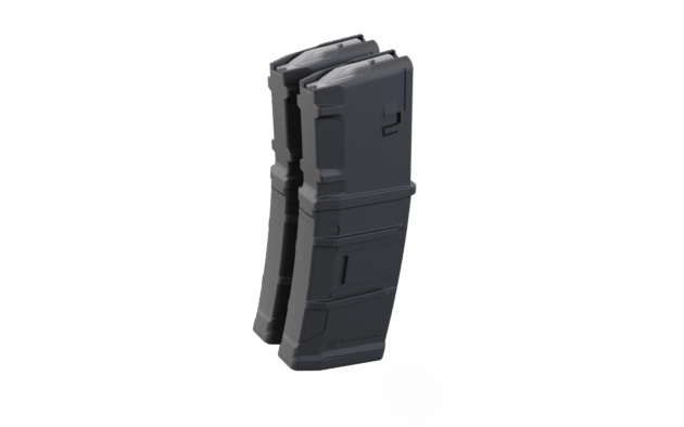 High-capacity polymer magazine for semi-automatic rifles, designed for reliability and efficiency.