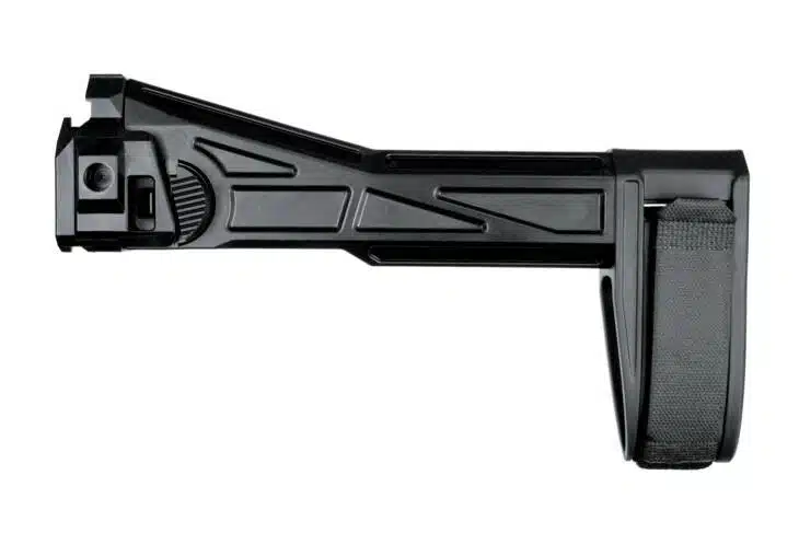 Ergonomic evo2-01-sb tactical rifle stock for enhanced stability and comfort in shooting.