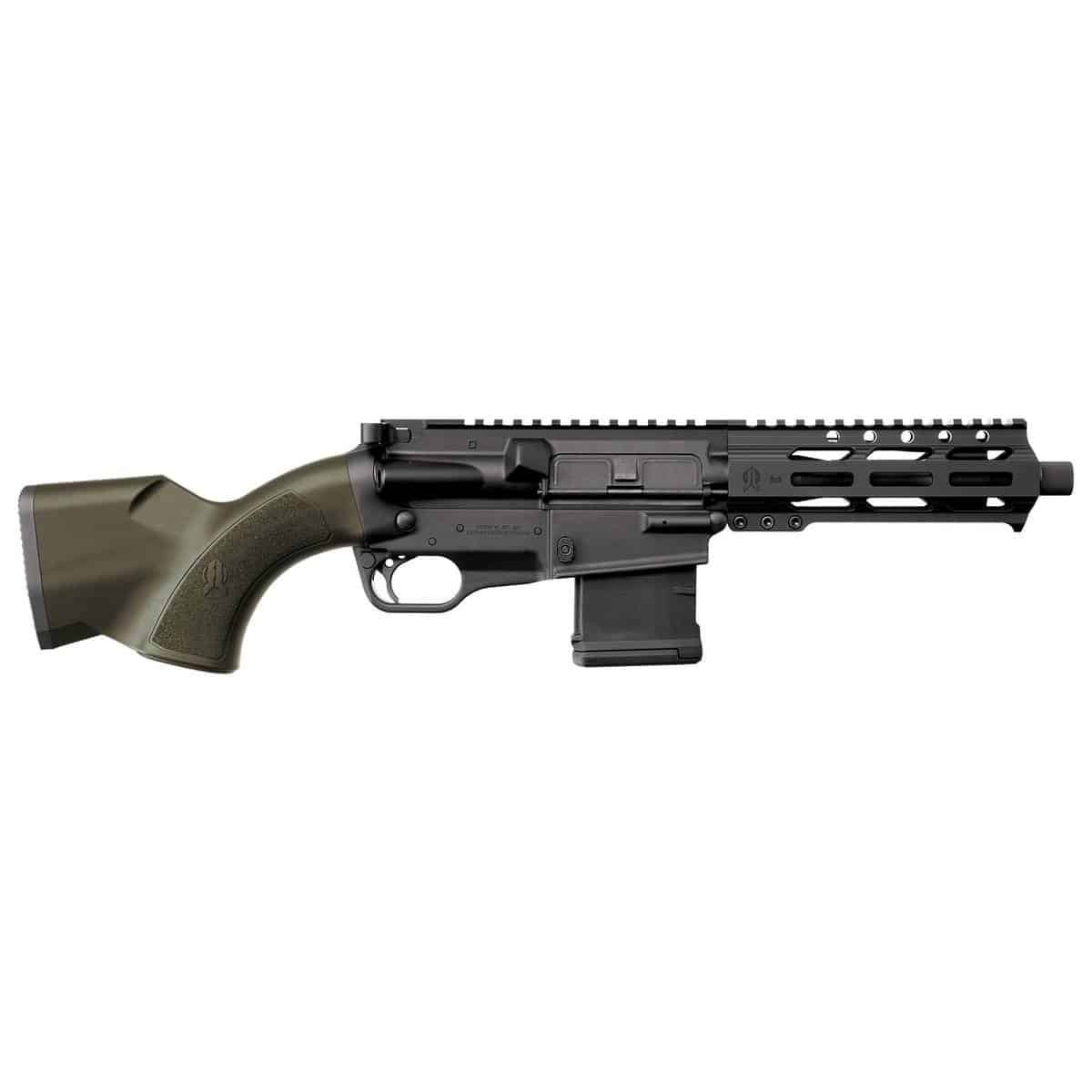 FightLite SCR BANDITO Pistol - OD Green | 5.56 NATO | 7.25” Barrel | Polymer Grip & Free-Floating FightLite M-LOK Handguard