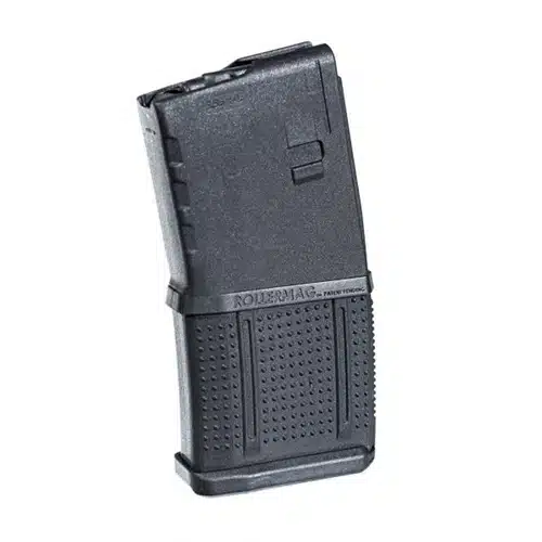 Durable 30-round AR-15 magazine with enhanced grip for quick reloading and reliable performance.