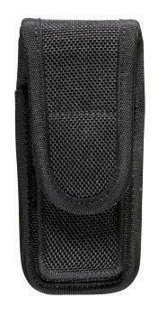 Durable black nylon carrying case for tools, featuring secure closure and convenient belt loop.