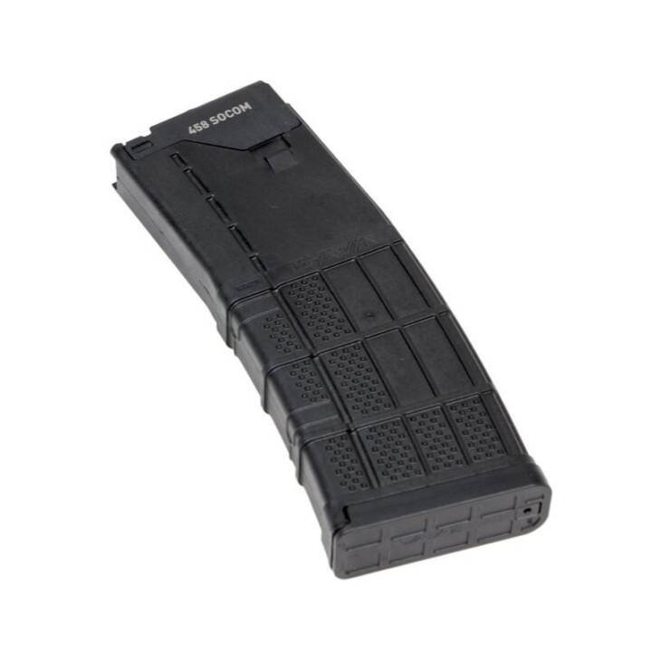 Durable polymer tactical magazine CA48AFC44 for reliable reloading in semi-automatic firearms.