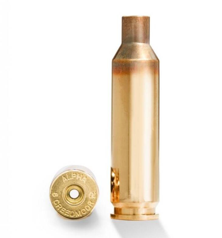 Alpha Munitions Ultra Premium Unprimed Brass Cartridge Cases 6mm Creedmoor - Small Rifle Primer 100/Box