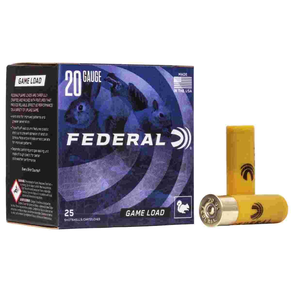 Federal Game-Shok Upland Game - Game Load - 20ga 2-3/4" 7/8oz. #8-Shot 25/Box