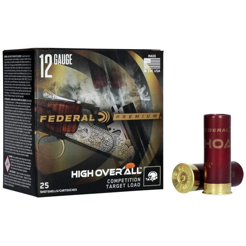 Federal High Over All Shotshells 12ga 2-3/4" 1-1/8oz 1250 fps #8 25/ct