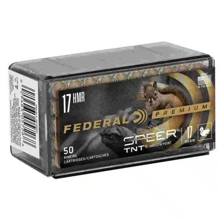 Federal Premium V-Shok Rimfire Ammunition .17 HMR 17 gr JHP 50/box