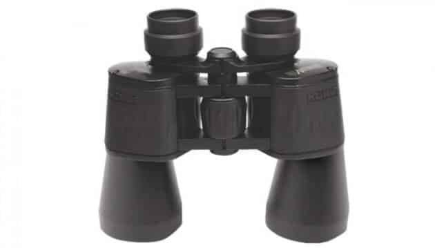 Compact matte black binoculars for birdwatching, hiking, and outdoor sports adventures.