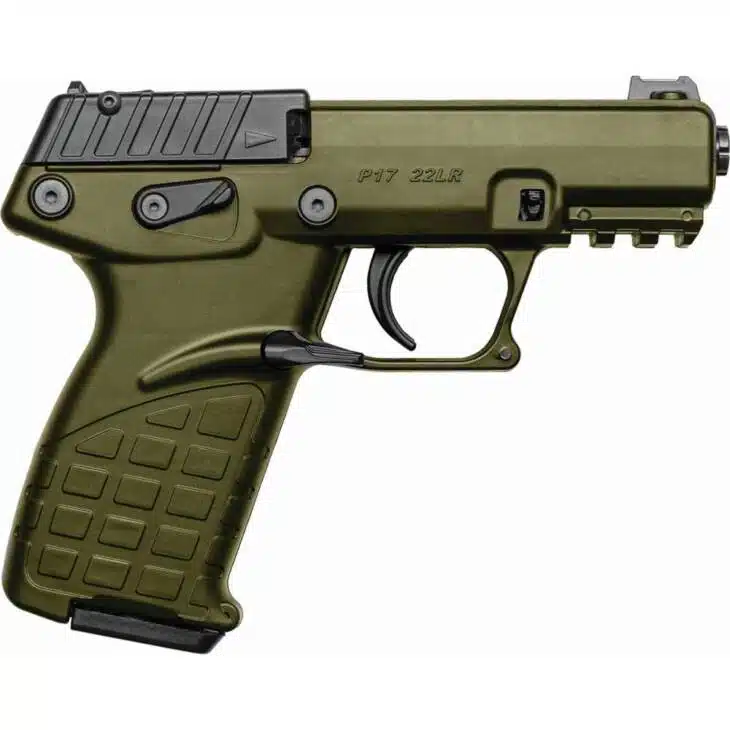 Kel-Tec P17 Handgun .22LR 16/rd Magazines (3) 3.93" Barrel Green