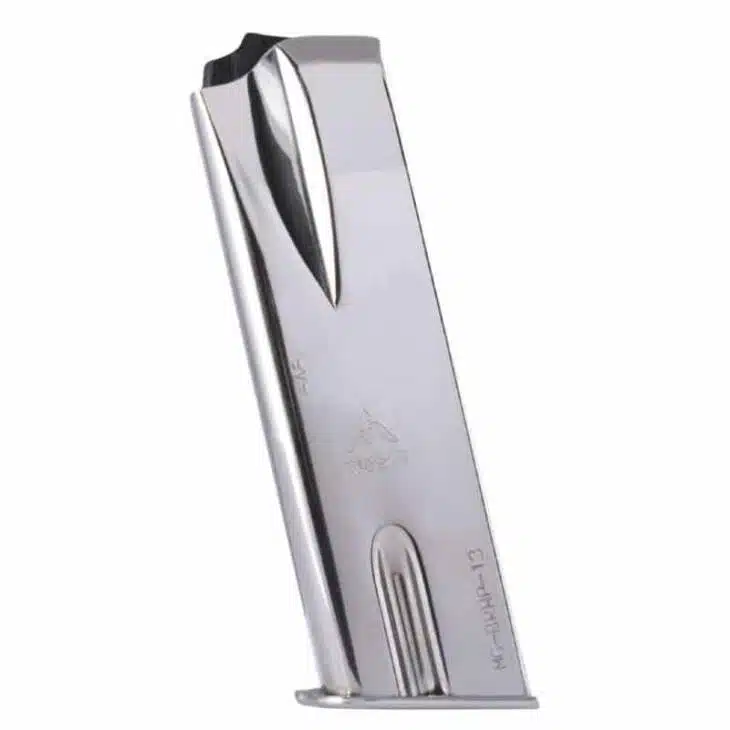 Sleek MYMGBRHP13N magazine clip for high-capacity ammunition, ensuring quick and reliable reloading.