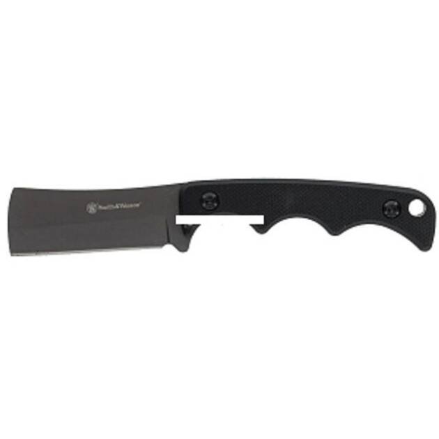 Durable utility knife with ergonomic grip, ideal for precision cutting in outdoor and culinary tasks.
