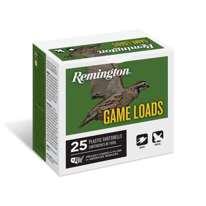 Remington Lead Game Load 12 ga 2 3/4" 3 1/4 dr 1 oz #7.5 1290 fps 25/ct