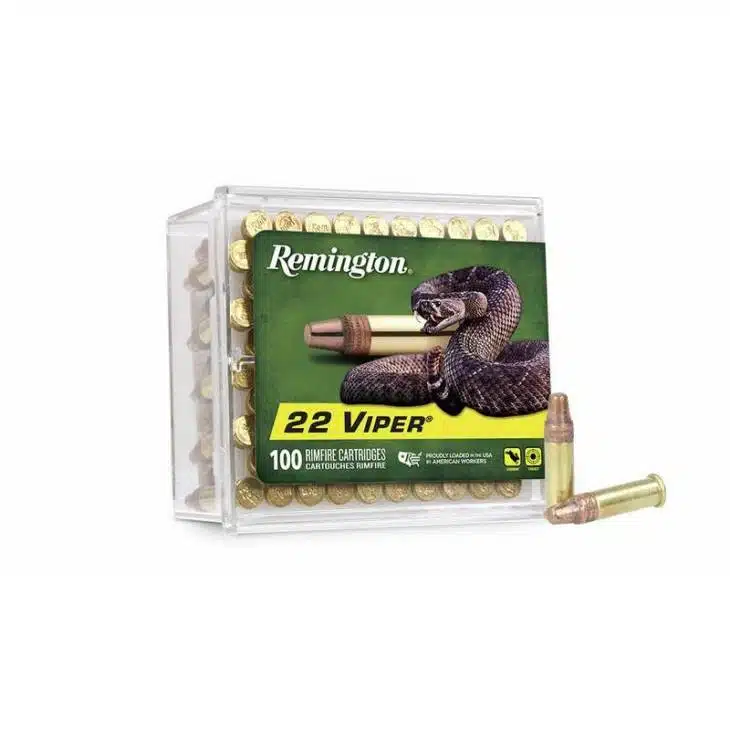 Remington .22 Viper Hollow Point Ammo, 100 Rounds for precision small game hunting.