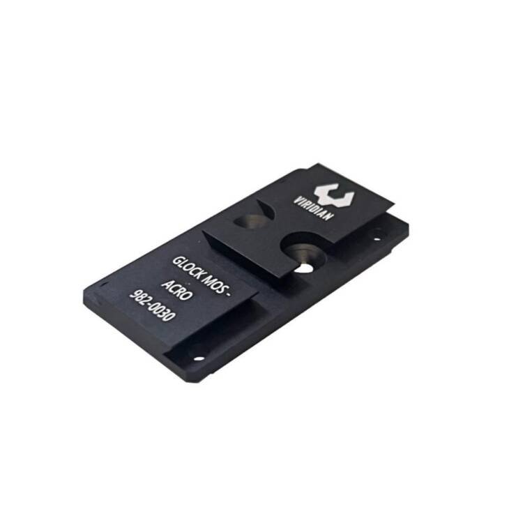 Custom aluminum Glock MOS slide cover plate enhances aesthetics and protects internal mechanisms.