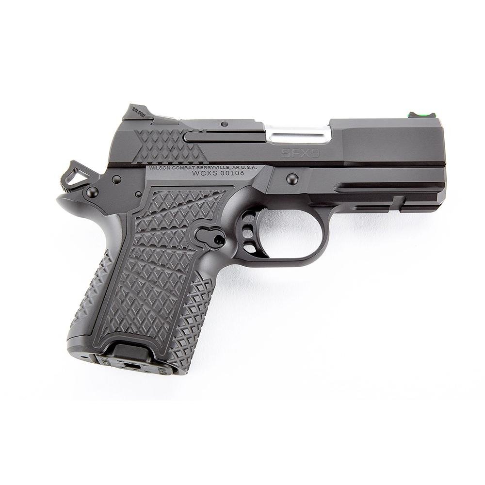 Wilson Combat SFX9 Double-Stack Sub-Compact Handgun 9mm Luger 10rd Magazines (2) 3.25" Barrel Black Lightrail Frame