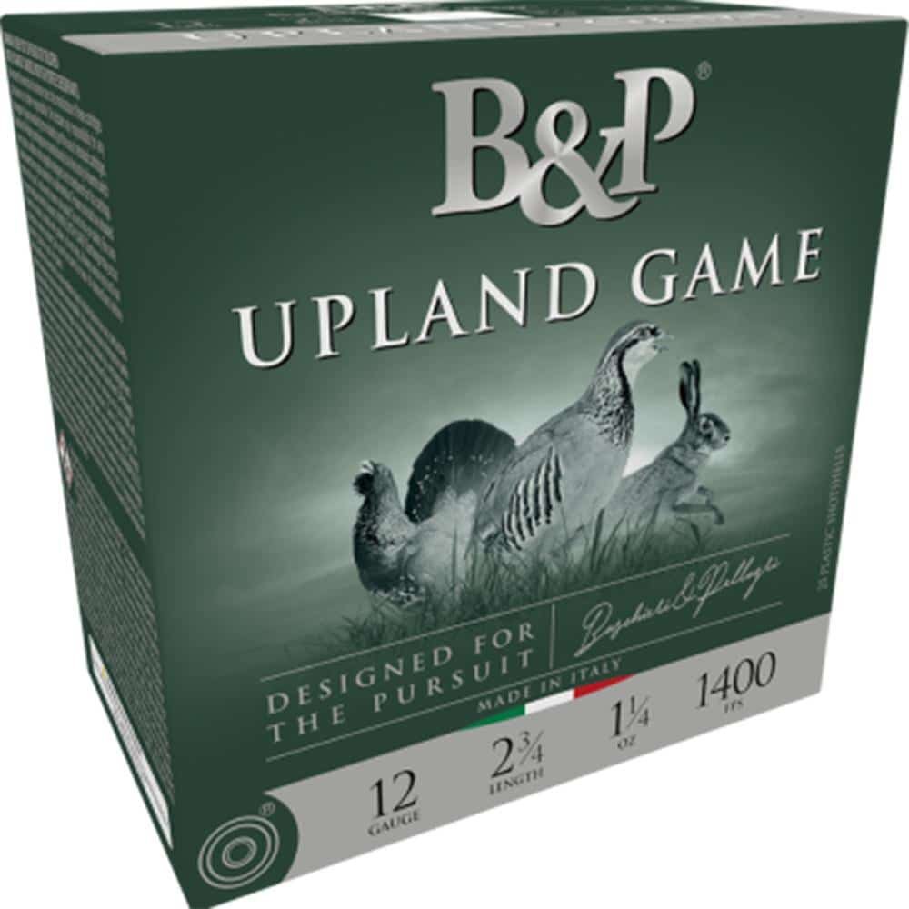 B&P Upland Game Shotshells - 12 ga 2-3/4 In 1-1/4 oz #5 1400 fps 25/ct