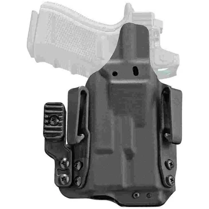 Mission First Tactical Pro Series IWB Light Holster for Glock 19 w/ TLR-7 Black Ambi