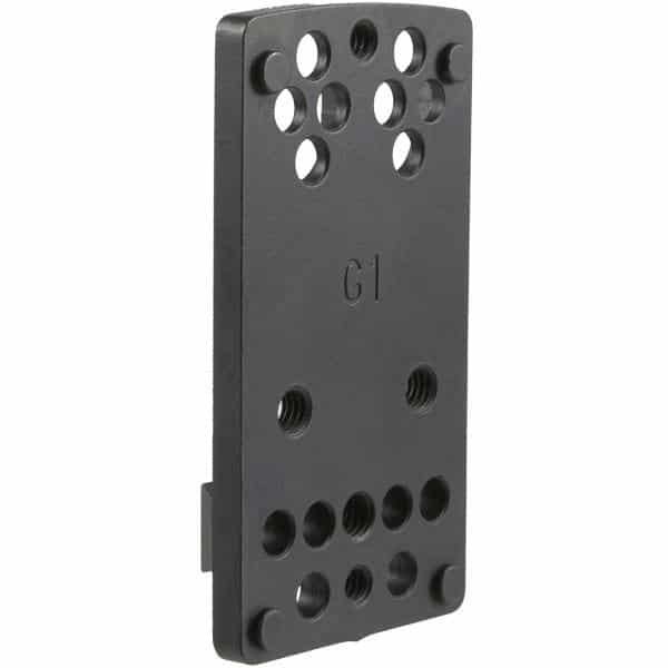 Sleek XRTG8950G1 black mounting plate with multiple connectors for versatile electronic applications.