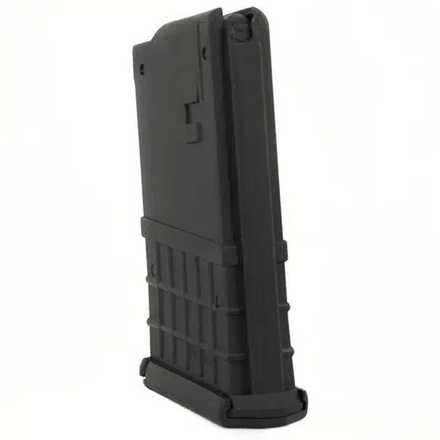 ZMCOLA9B Polymer magazine with ribbed grip and quick-release for efficient firearm handling.