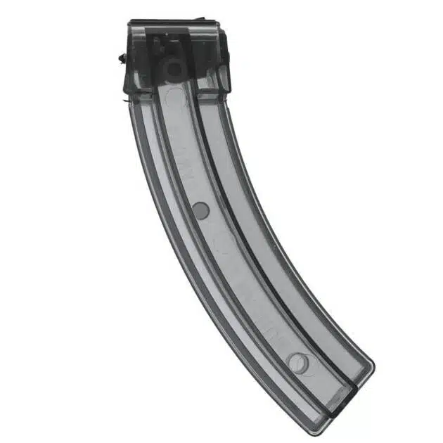 ProMag .22 Magnum 23-Round Transparent Magazine for Ruger 10/22: Durable, reliable, and easy ammo visibility.