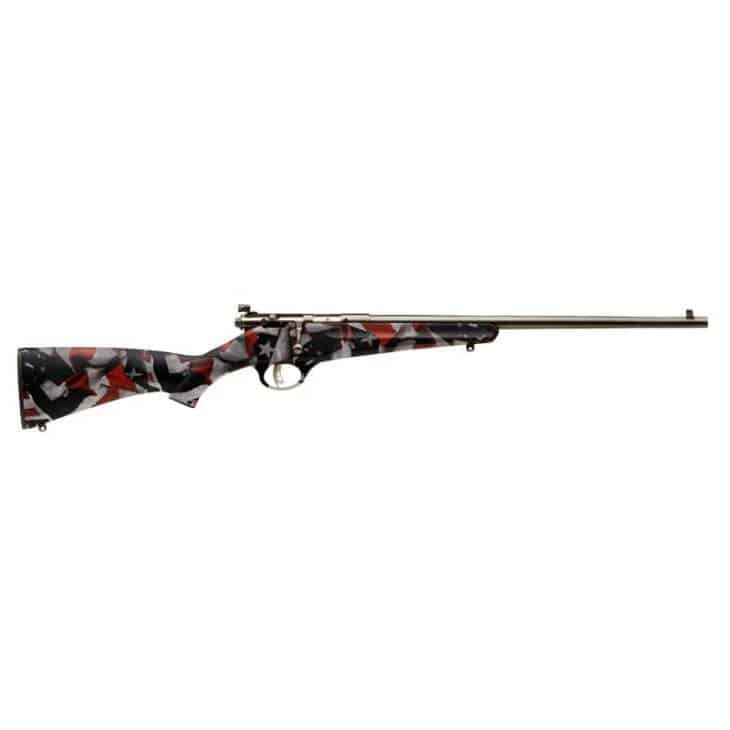 Savage Rascal Red White & Blue Rifle 22LR 1rd Capacity 16.125" Barrel Synthetic Stock