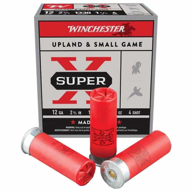 Winchester Super-X High-Brass Shotshells 12 ga 2-3/4" 1-1/4 oz 1330 fps #4 25/ct