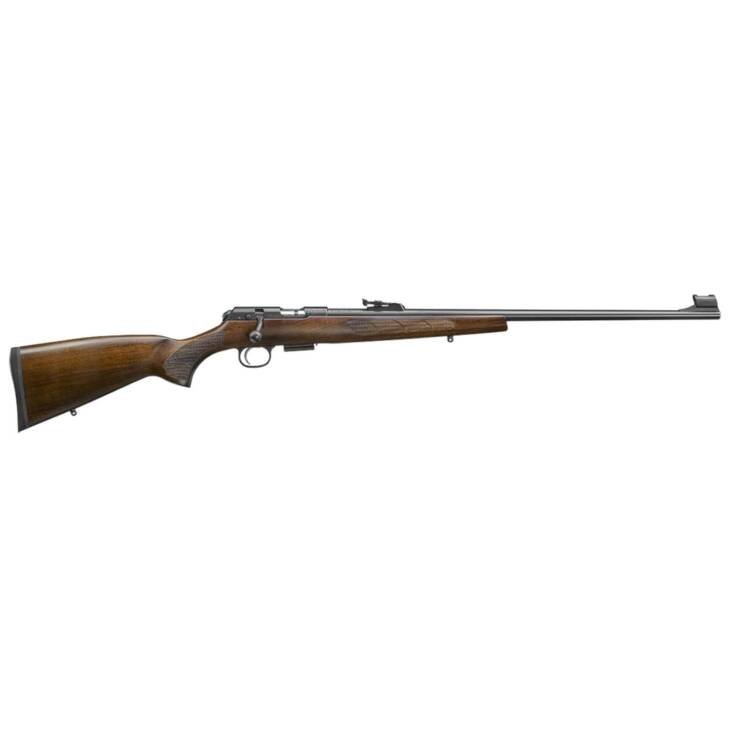 CZ 457 LUX 17HMR RIFLE 24" BBL, EURO STYLE WALNUT STOCK, 5RD MAGAZINE